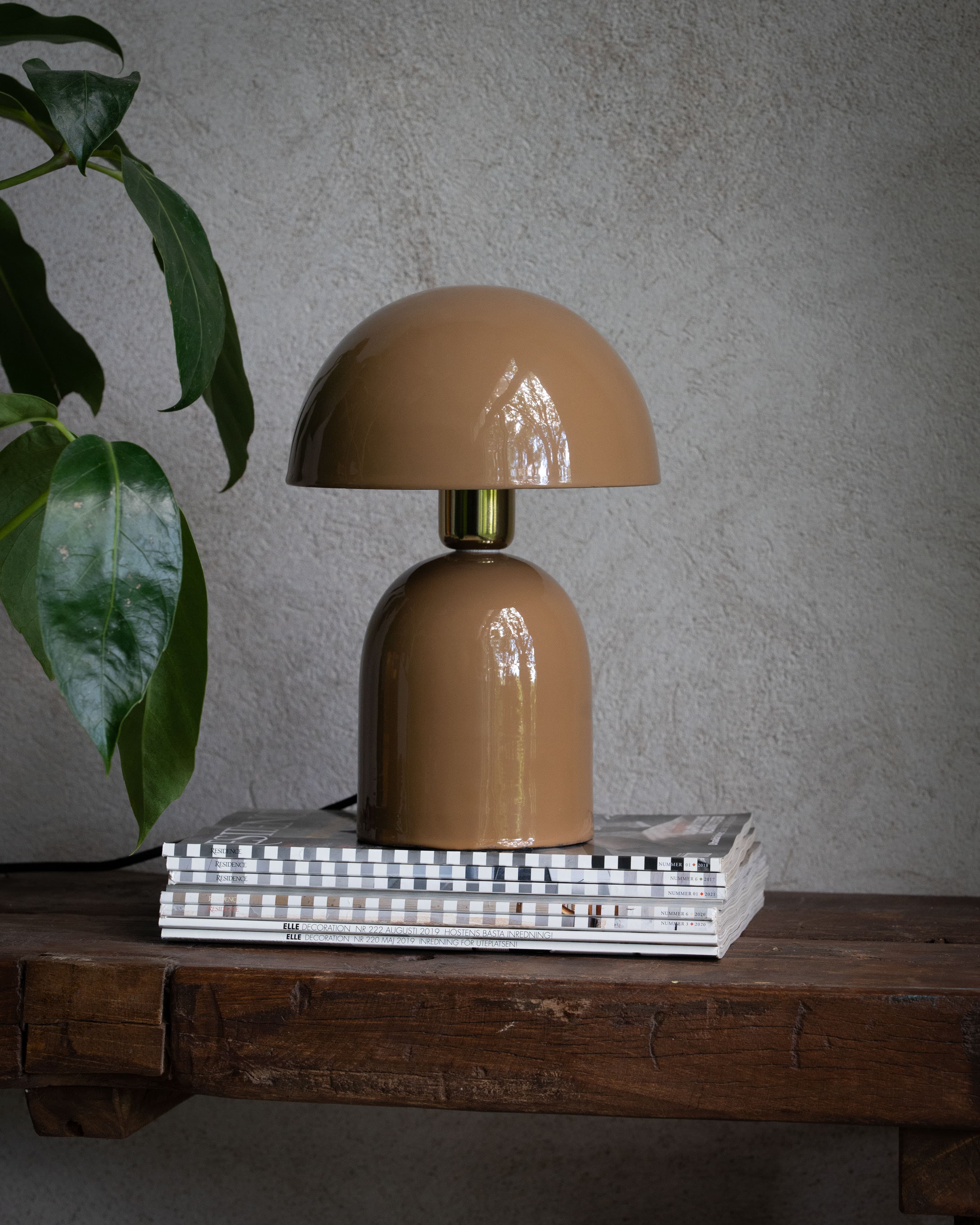 Rome Table Lamp Brown 31cm