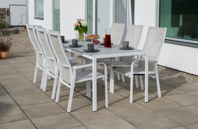 Hånger Adjustable outdoor chair White/Greige