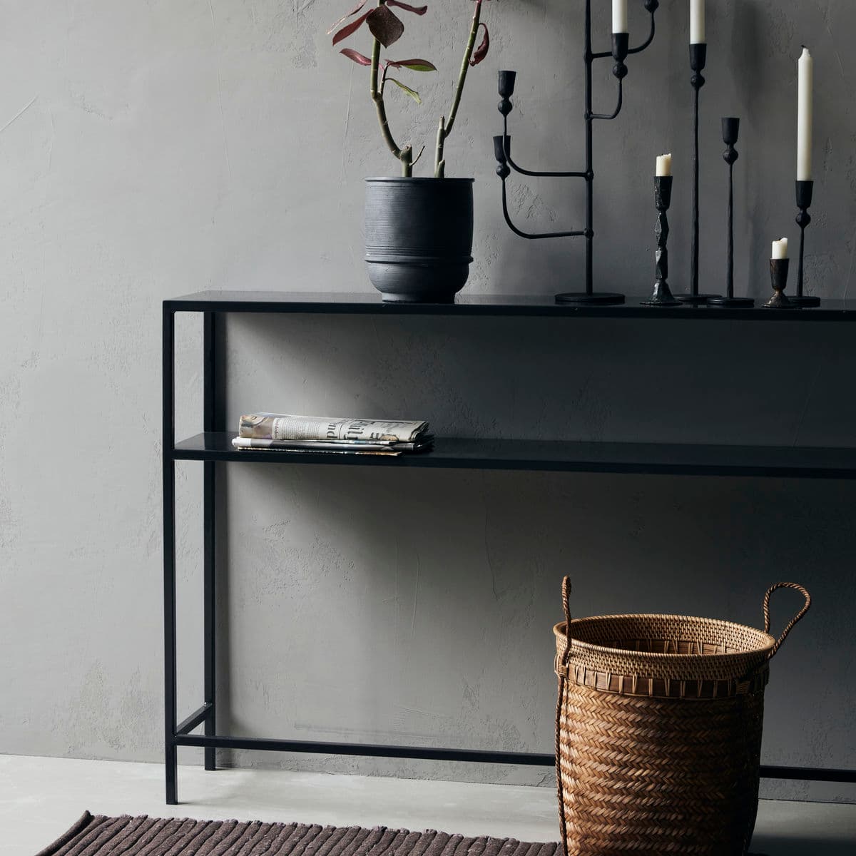 Fari Konsoltisch Schwarz 120cm