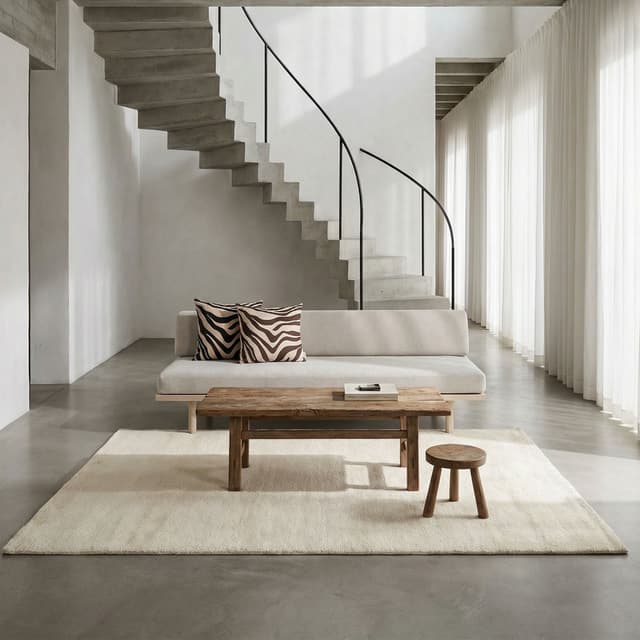 Dune Wool Rug Ivory 250x350