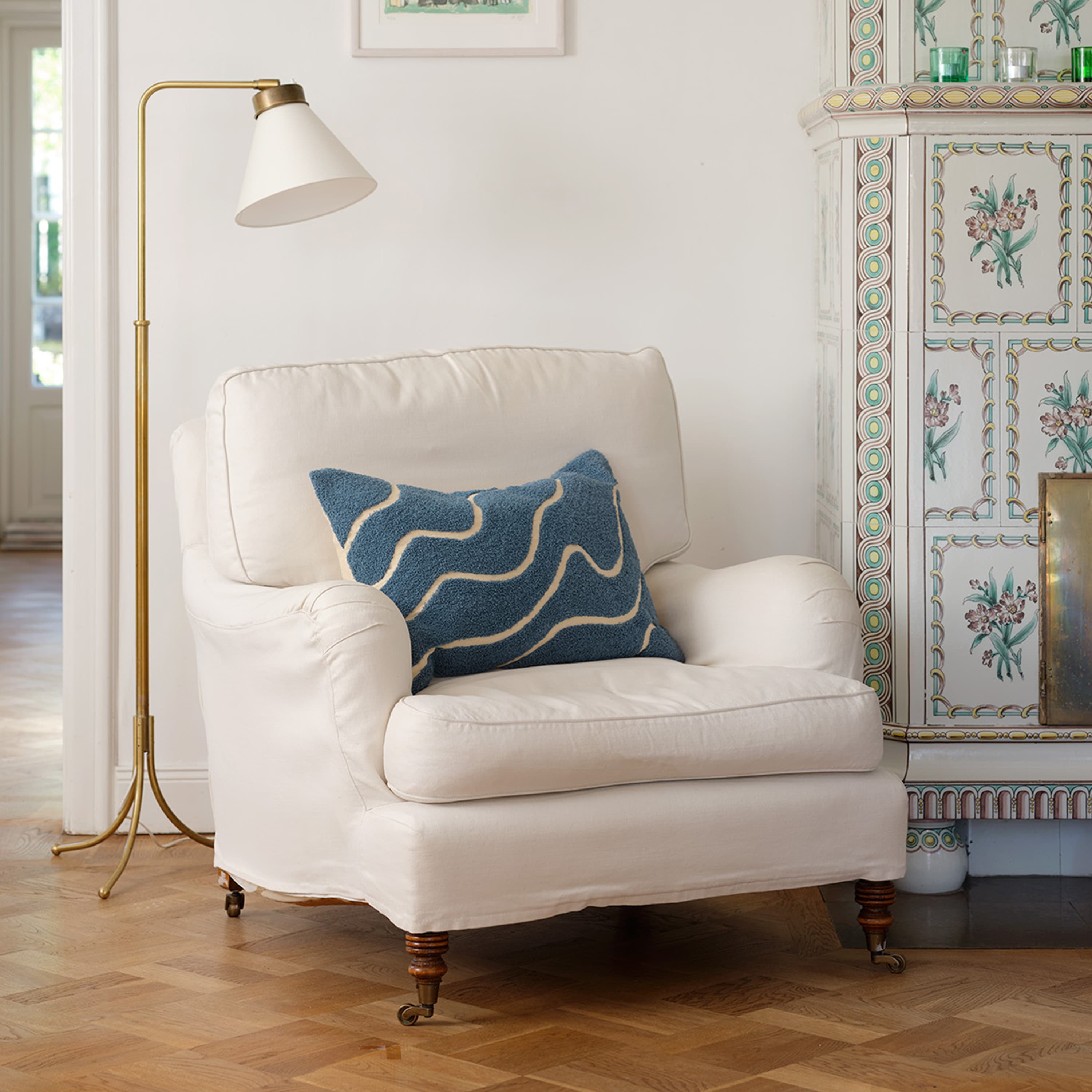 Kashi Pillow Cover Heaven Blue 40x60