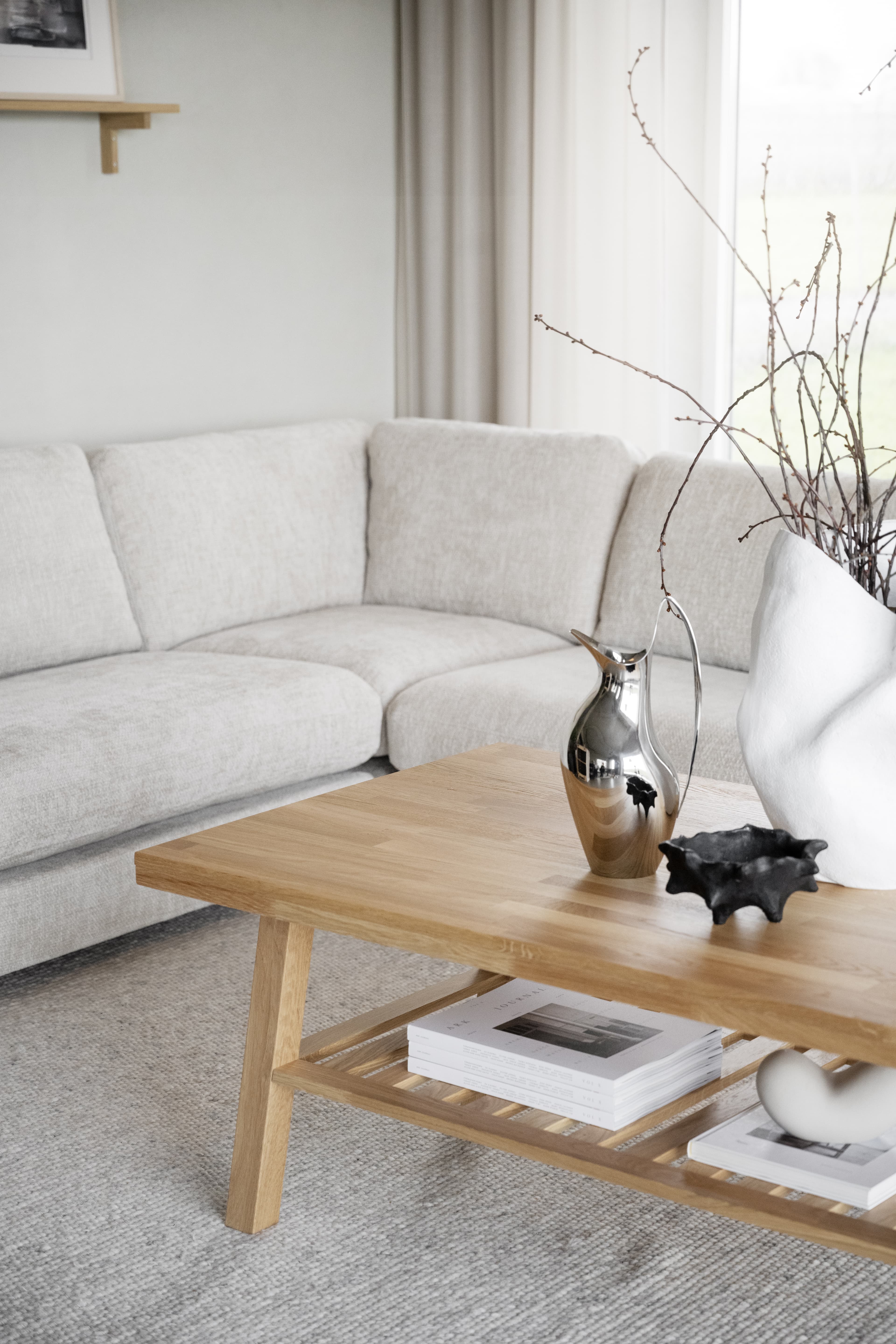 Duncan 1.5-sits Hörnmodul Ljusgrå