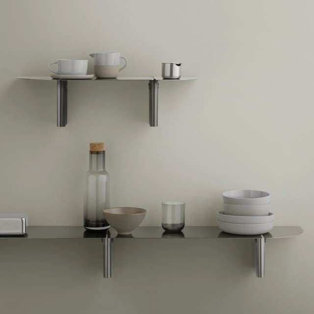 Oru Wall Shelf Stainless Steel Matte 80x14