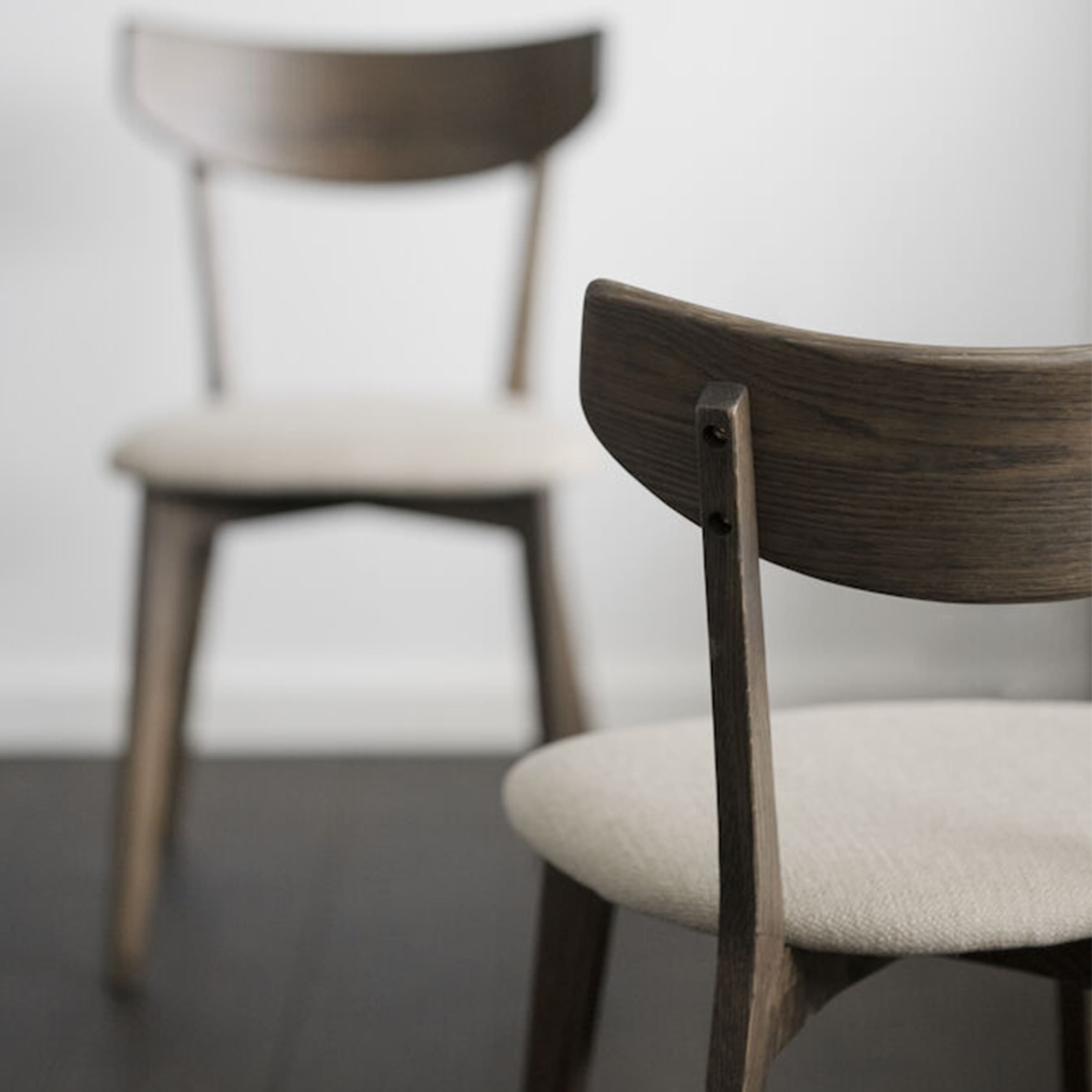 Ami Esszimmerstuhl Braun Eiche/Beige