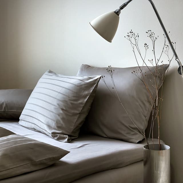 Pillowcase Satin Grey 70x100