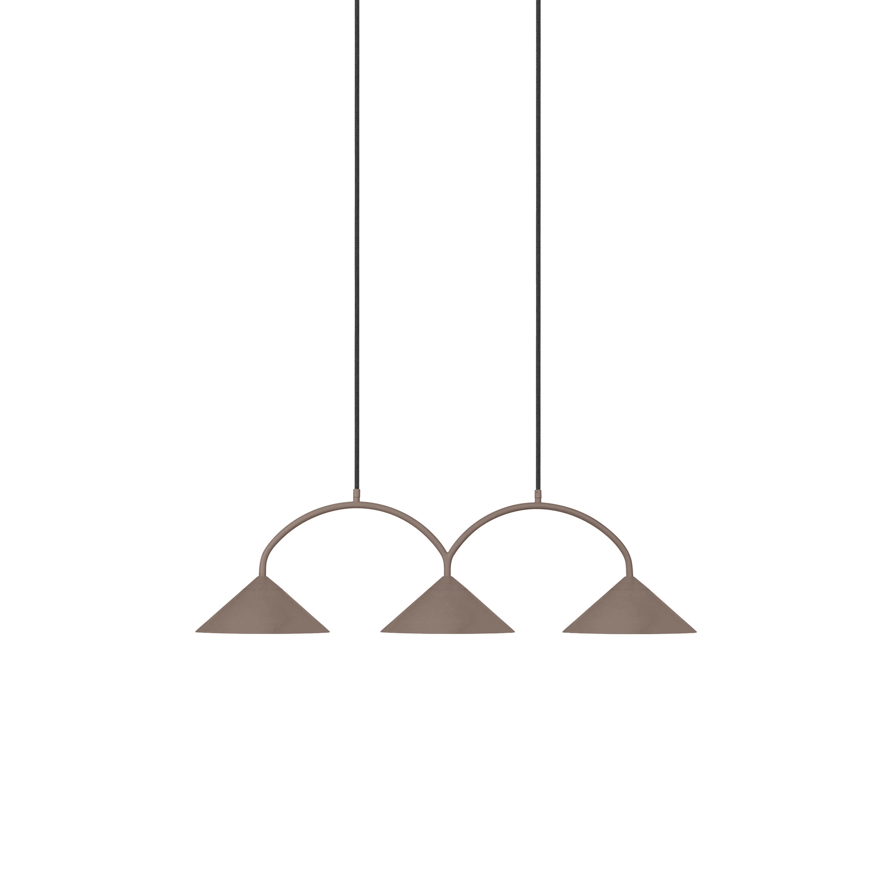 Curve 3 Deckenlampe Mocha