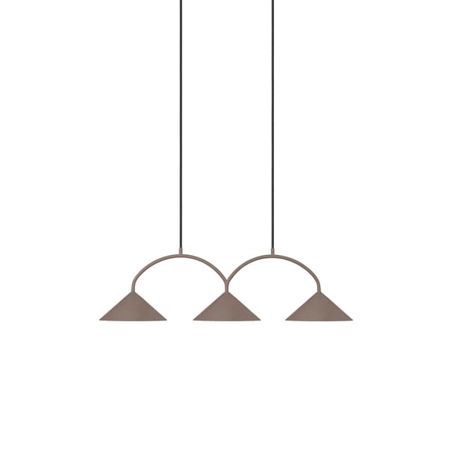 Curve 3 Deckenlampe Mocha