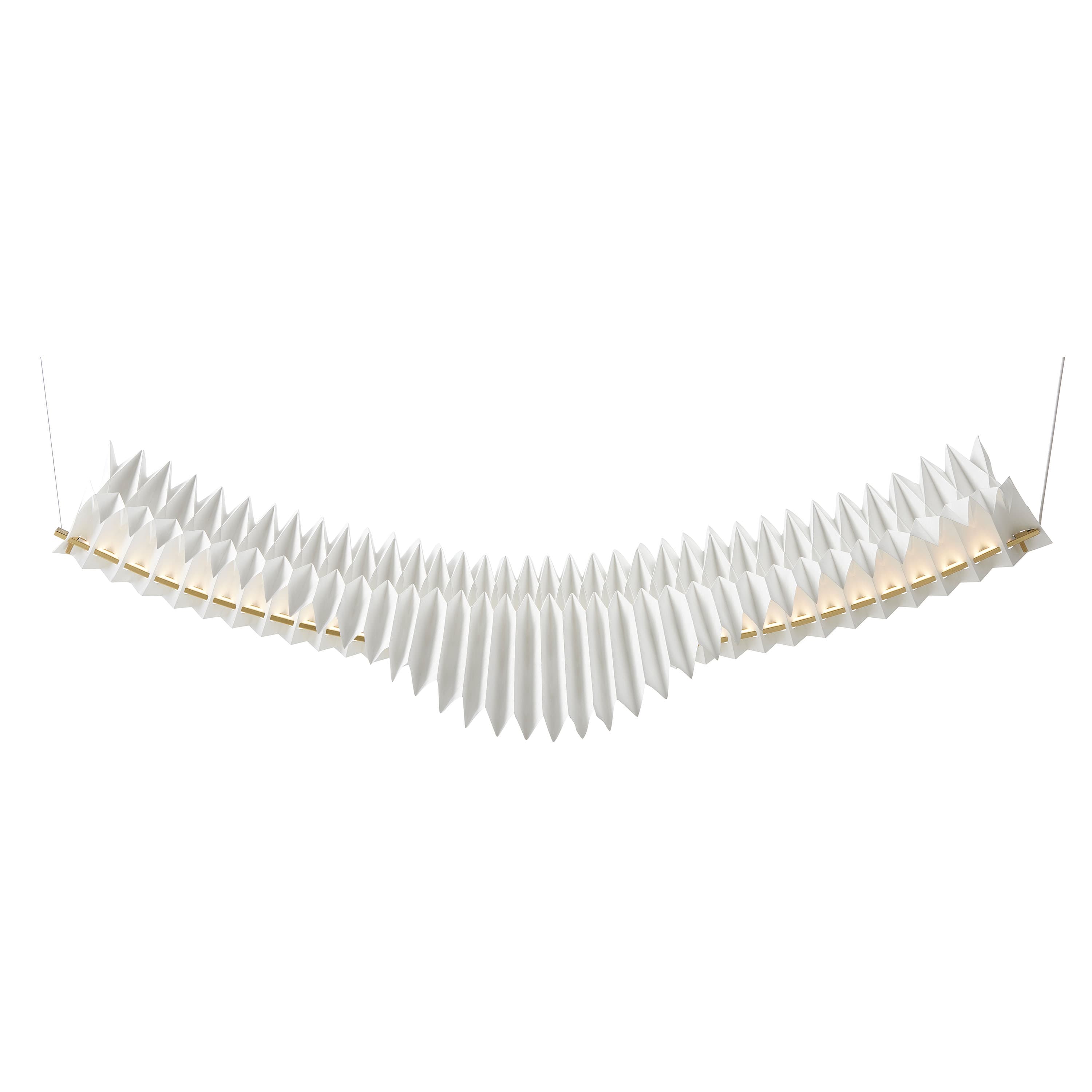 Sora Taklampa Solid Brass/White