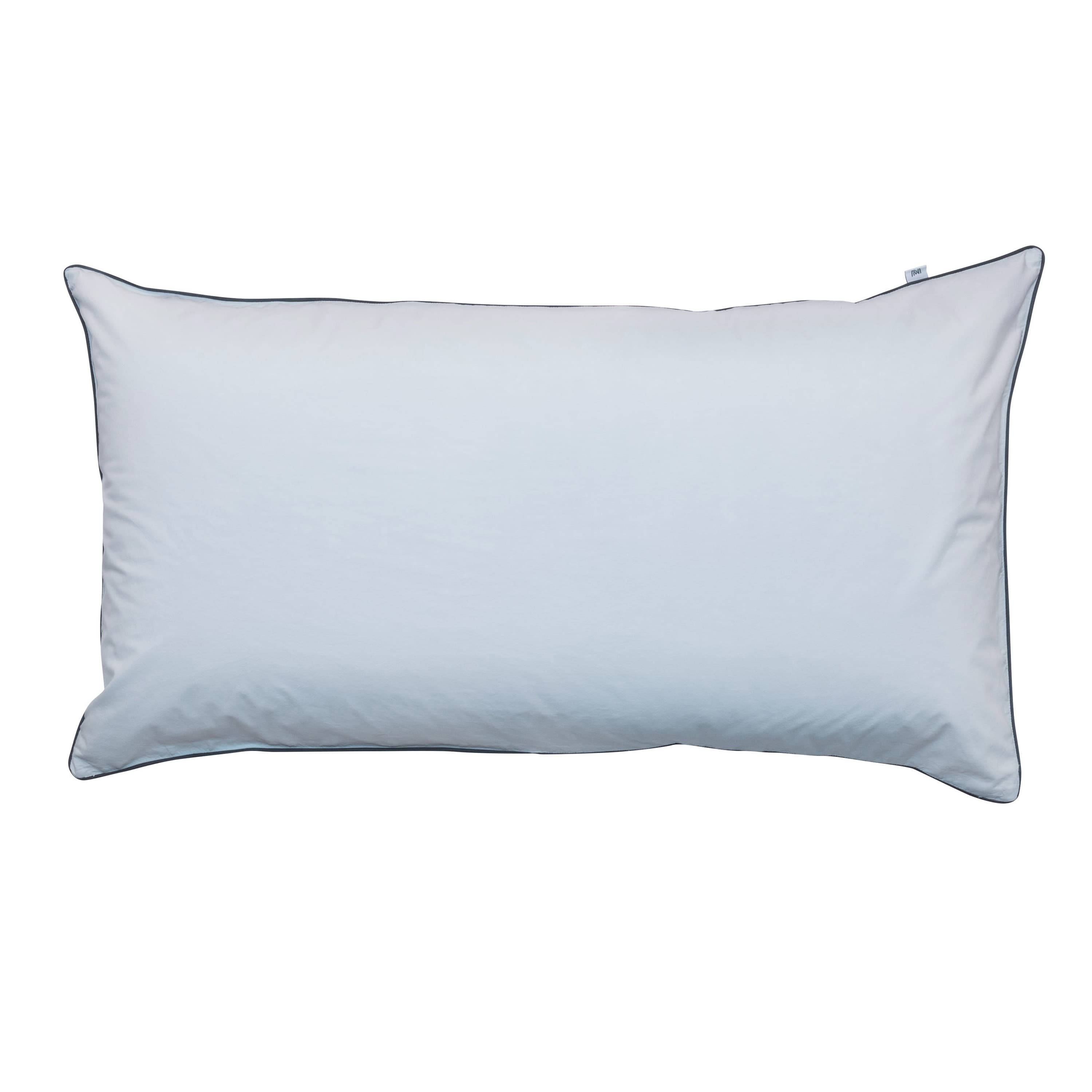 Powder Pillowcase Organic Light Blue/Dark Blue 50x90