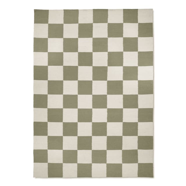 Teppich Square Waldgrün/Natur 200x300