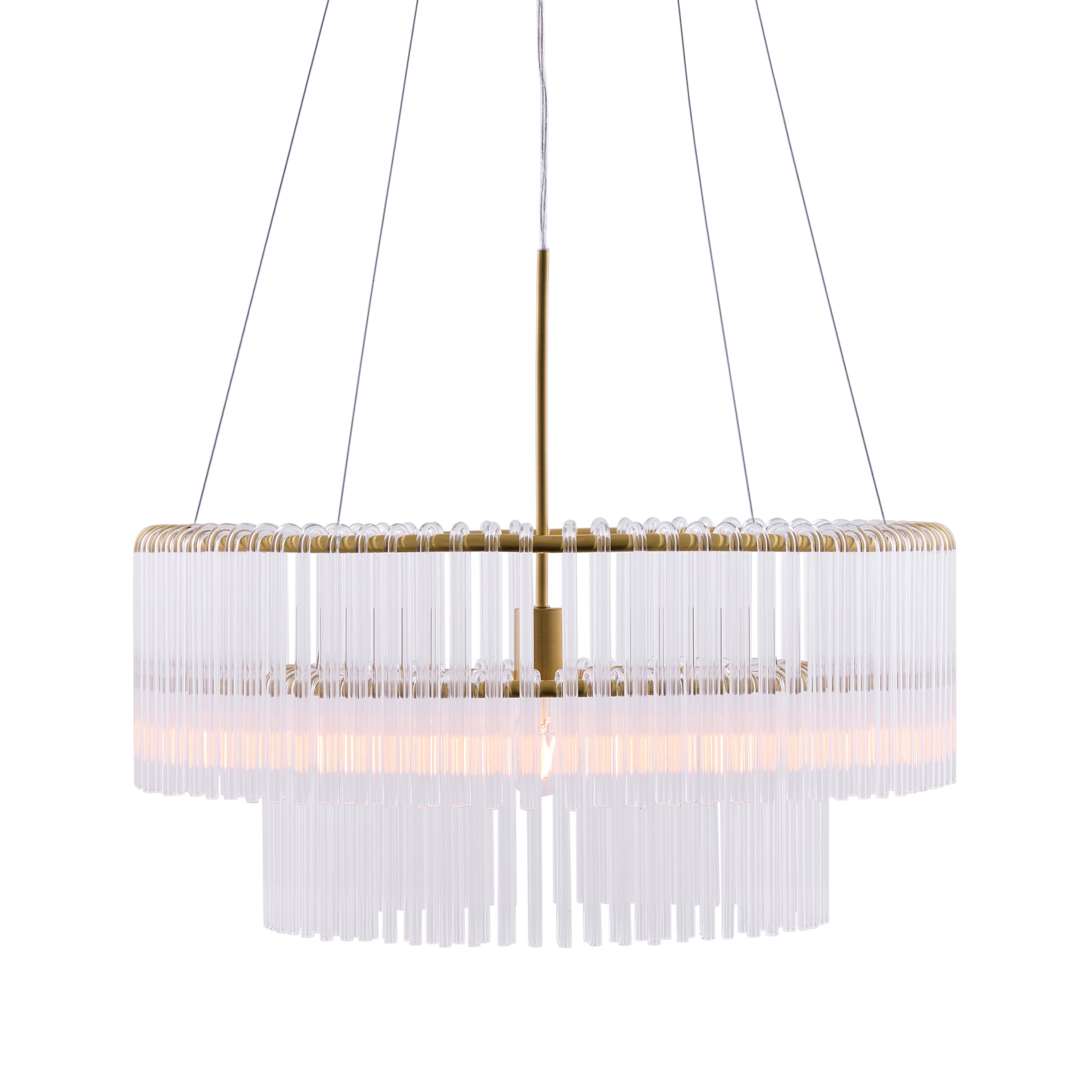 Hook Taklampa Clear/Brushed Brass