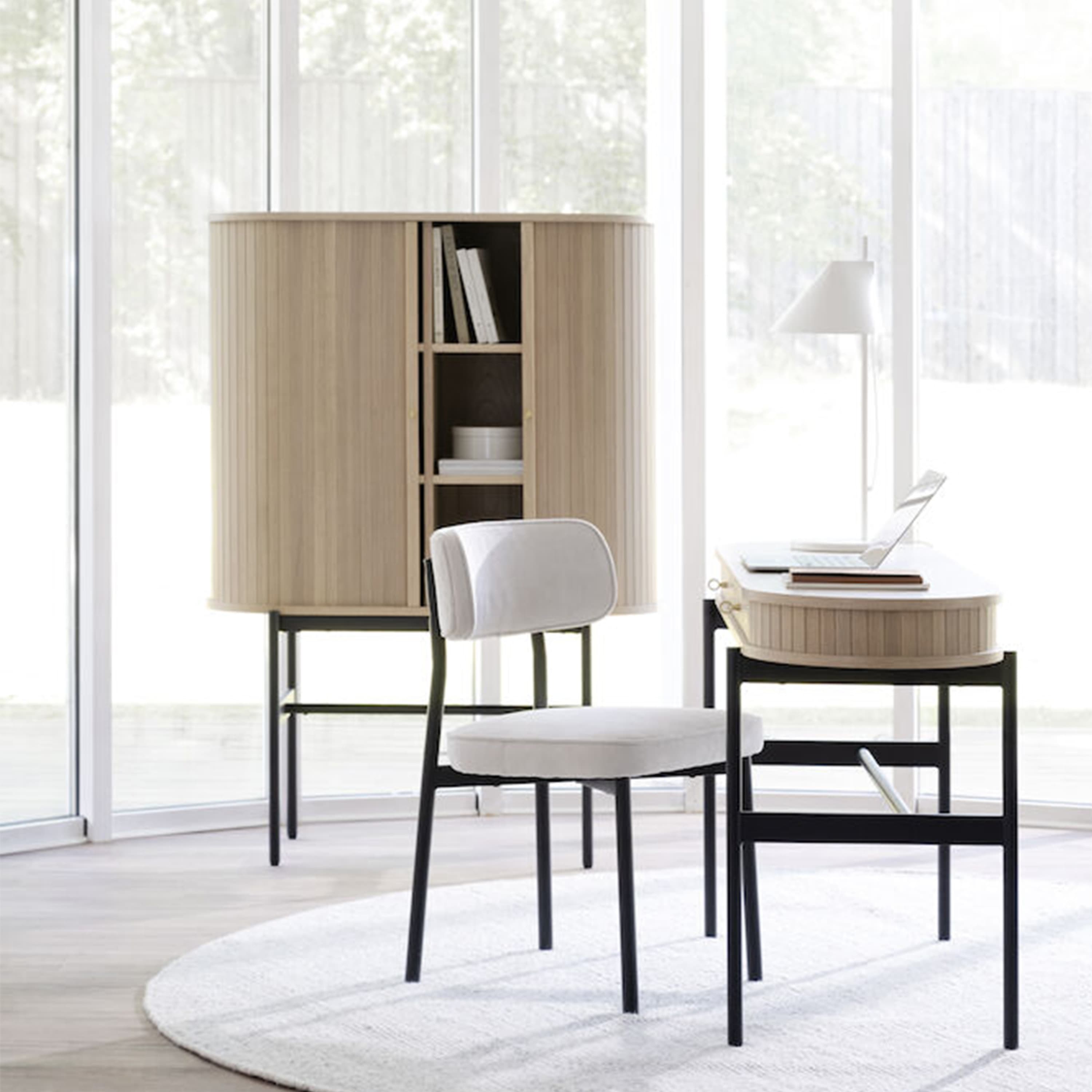 Haddington Cabinet White Pigmented/Black 102cm