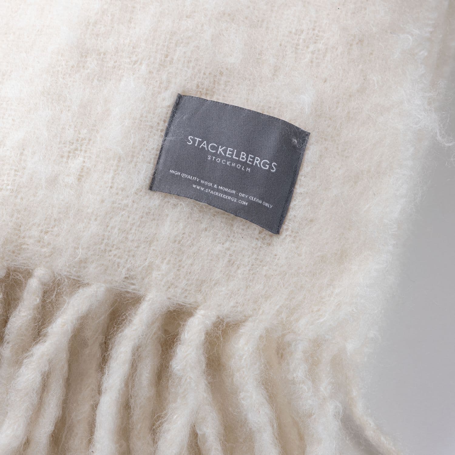 Luxury Kid Mohair Decke Pure White
