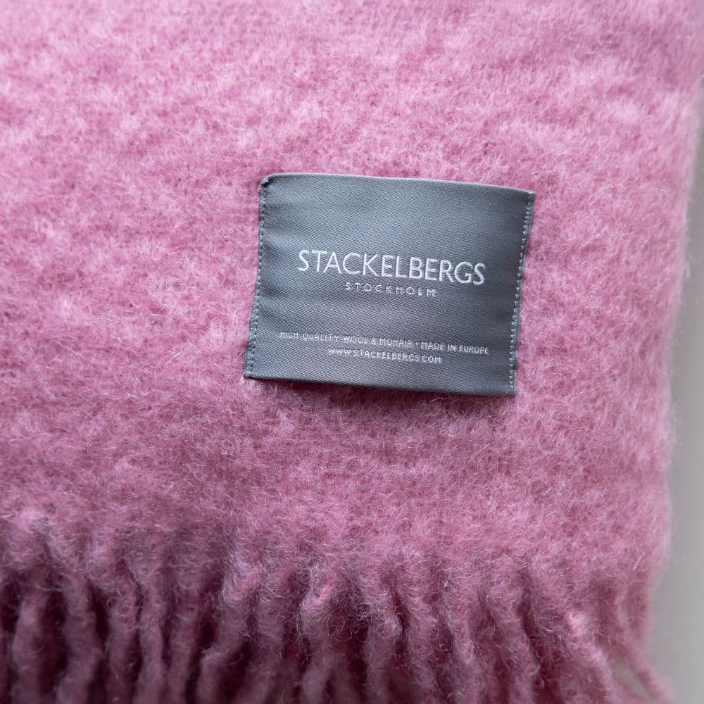 Mohair Pläd Mellow Rose/Brick Melange