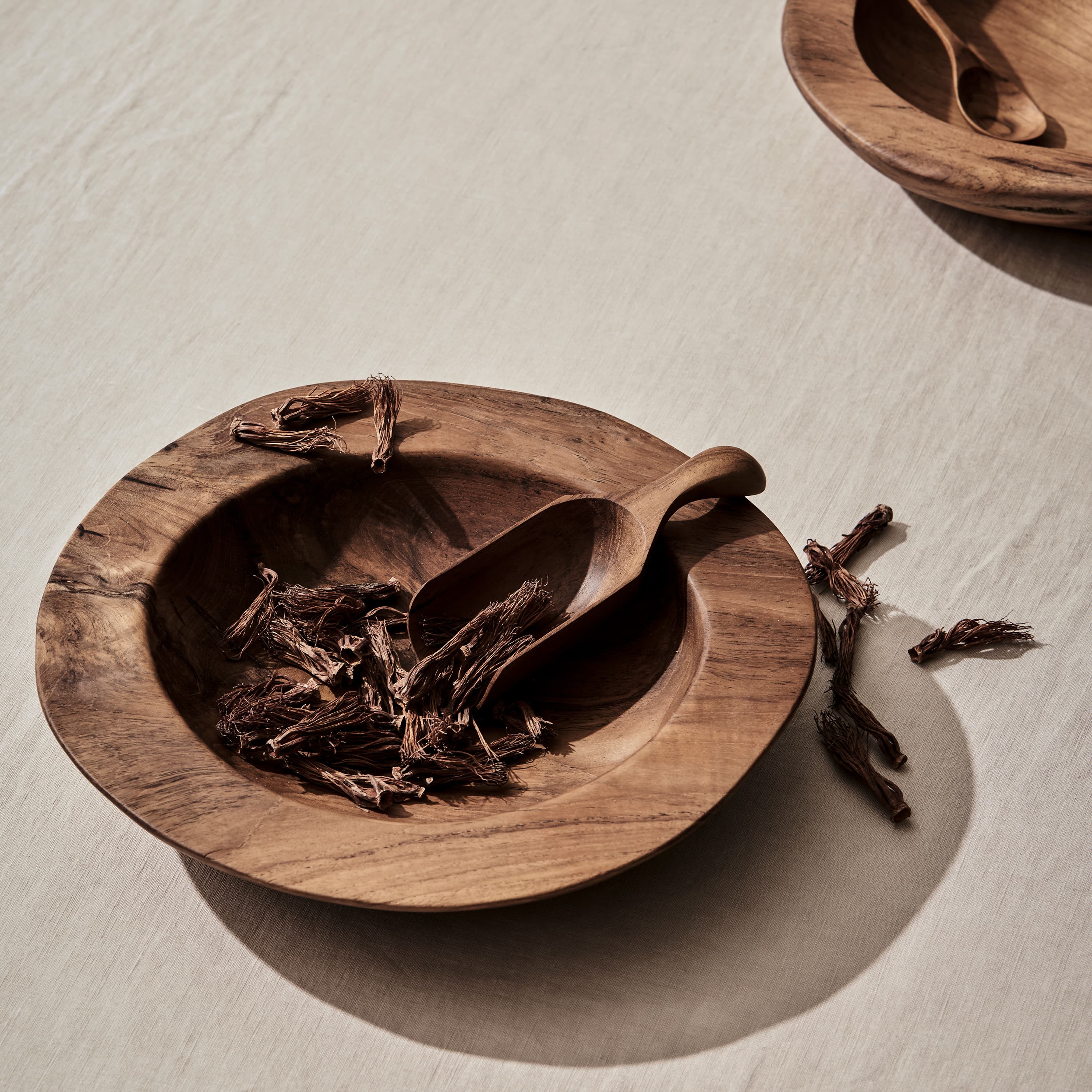 Teak Schale Medium