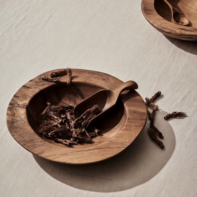 Teak Schale Medium