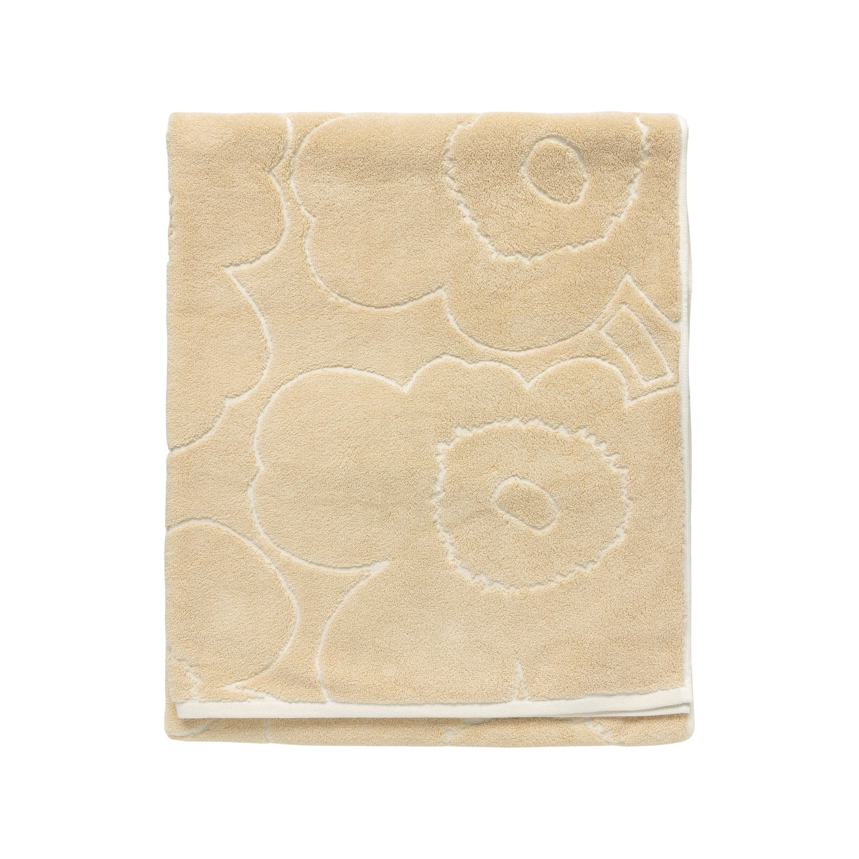Piirto Unikko Handtuch Straw/Off White 70x150