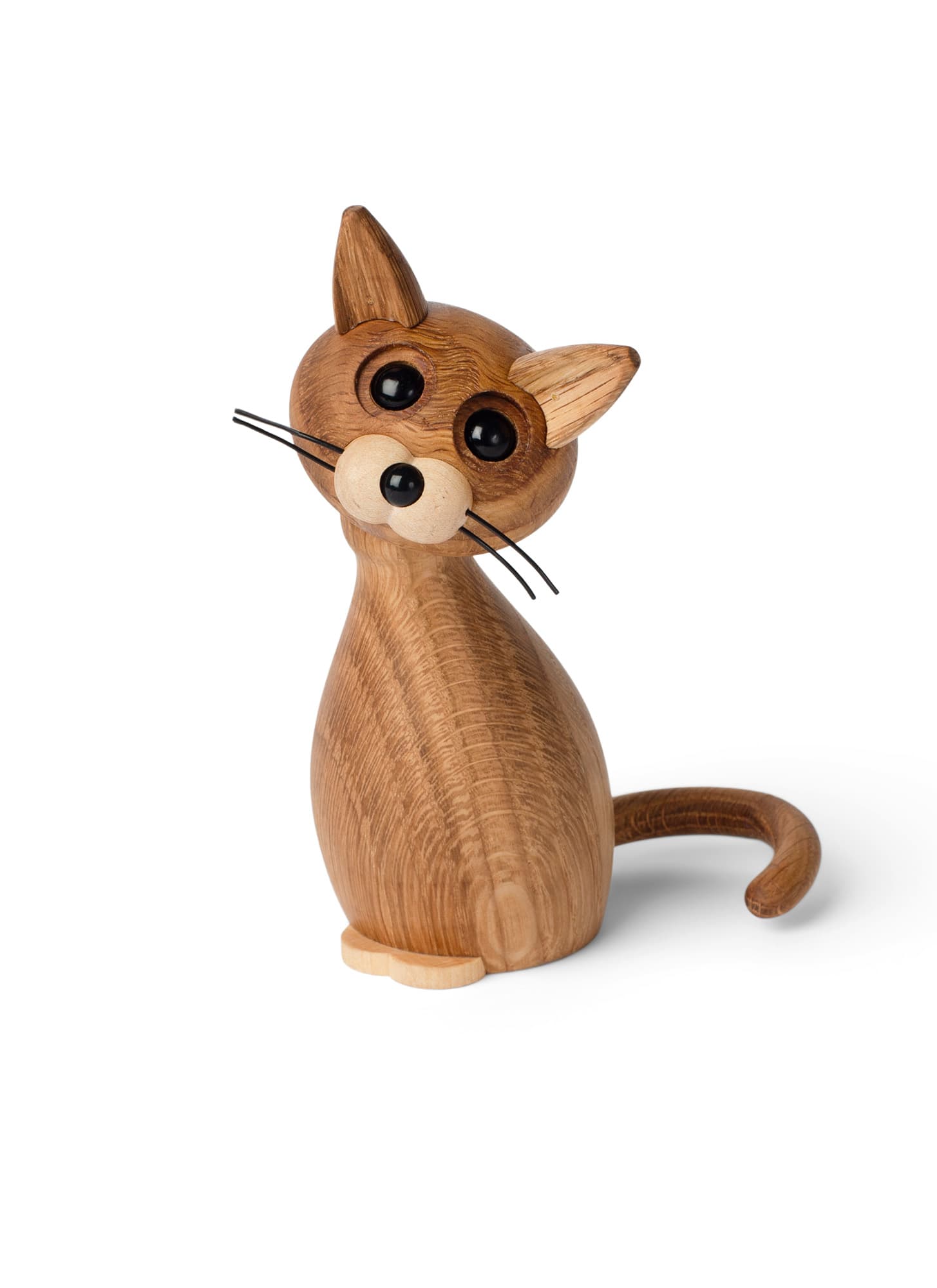 Lucky The Cat Dekoration Eiche 15.9cm