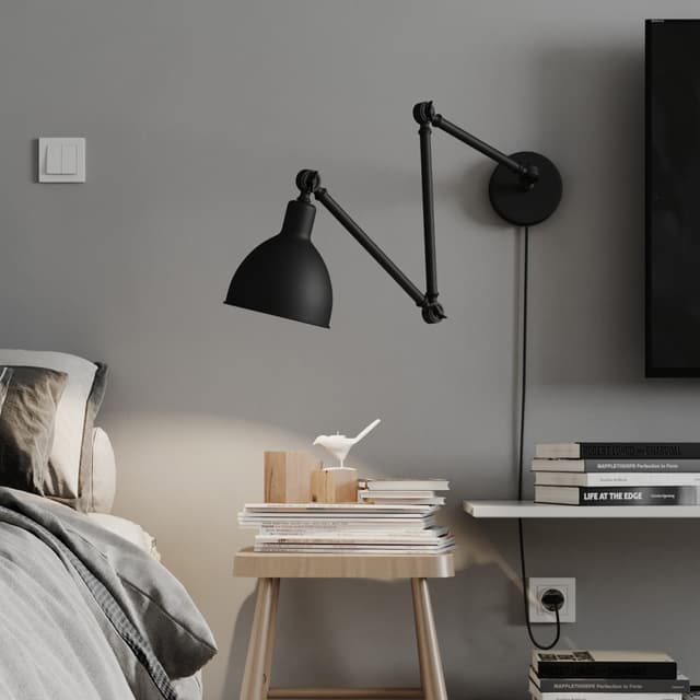 Bazar Wandlampe Schwarz
