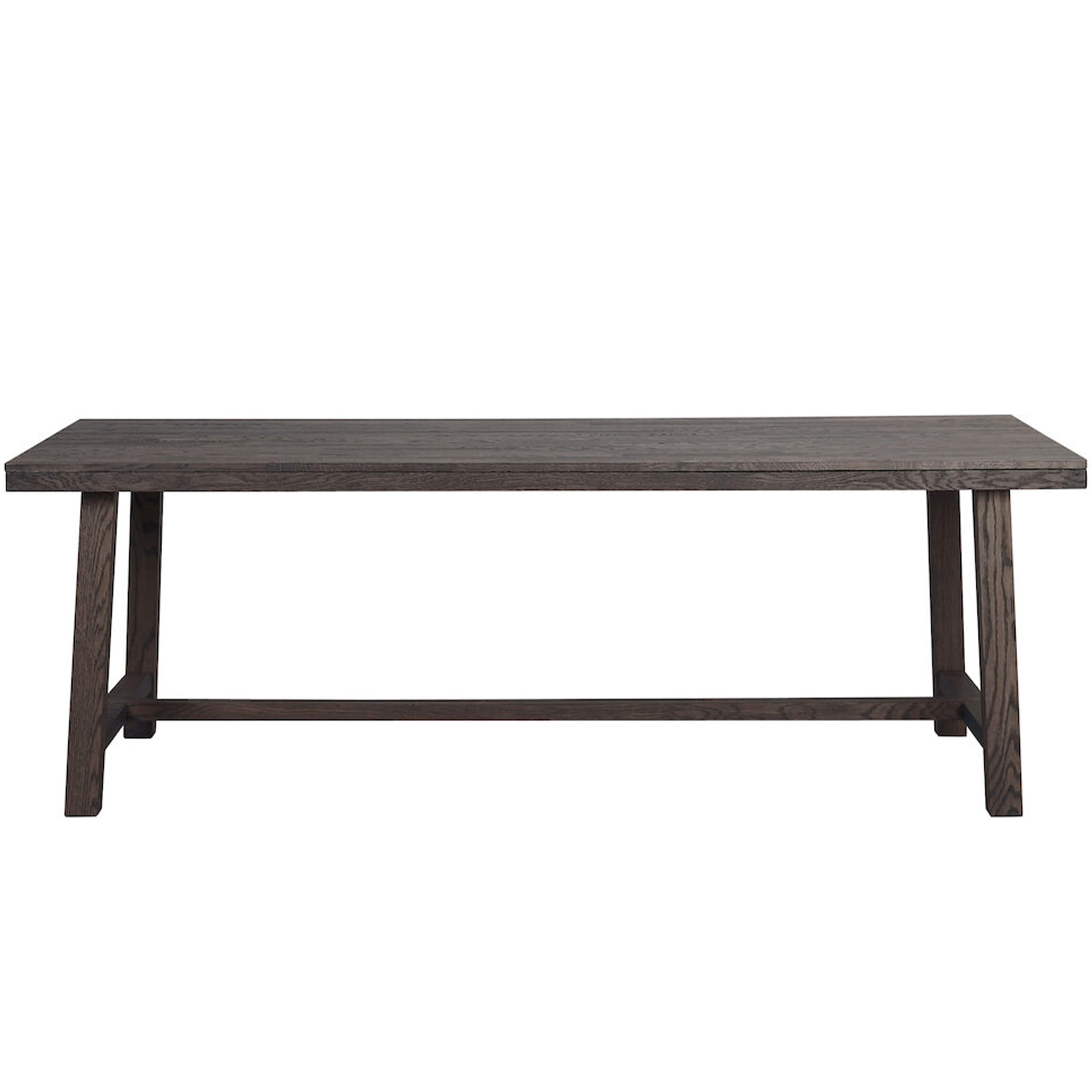 Brooklyn Dining Table Dark Brown Oak 220cm