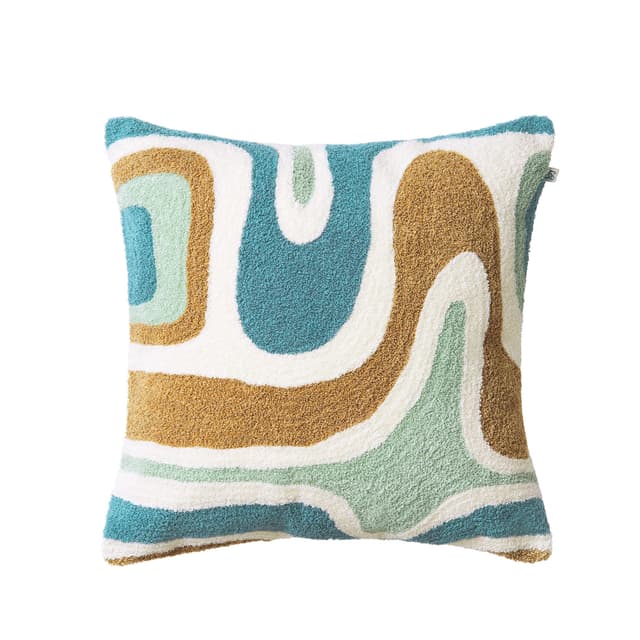 Godavari Cushion Cover Heaven Blue/Aqua/Sand/Off White 50x50