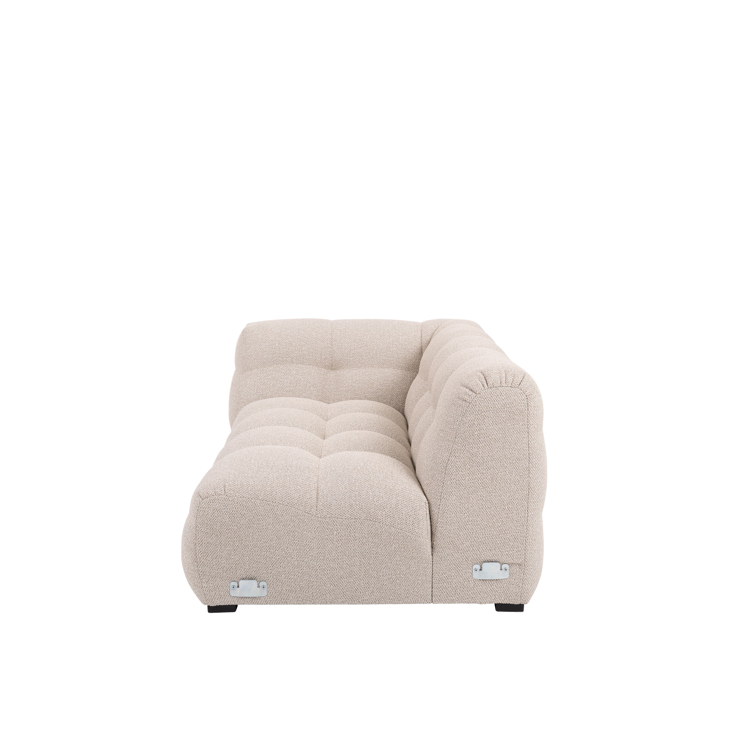 Billie 1.5-Sitzer Sofa Modul Links Armlehne Beige Bouclé 141cm