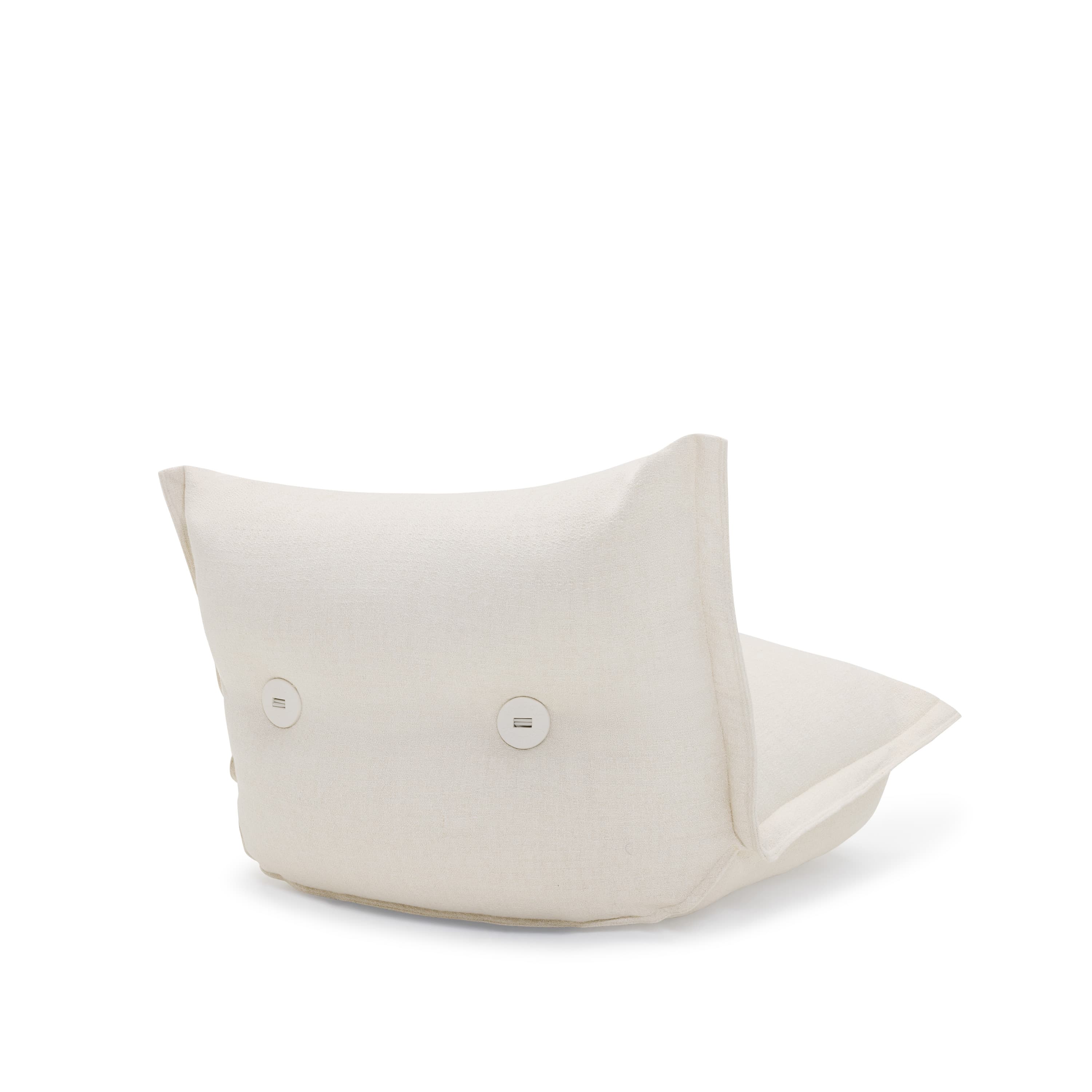 The BonBaron Slim Recycled Bouclé Lounge-Sessel Creme
