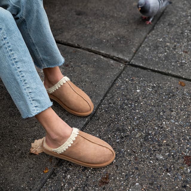 Selina Slippers Chestnut Size 39