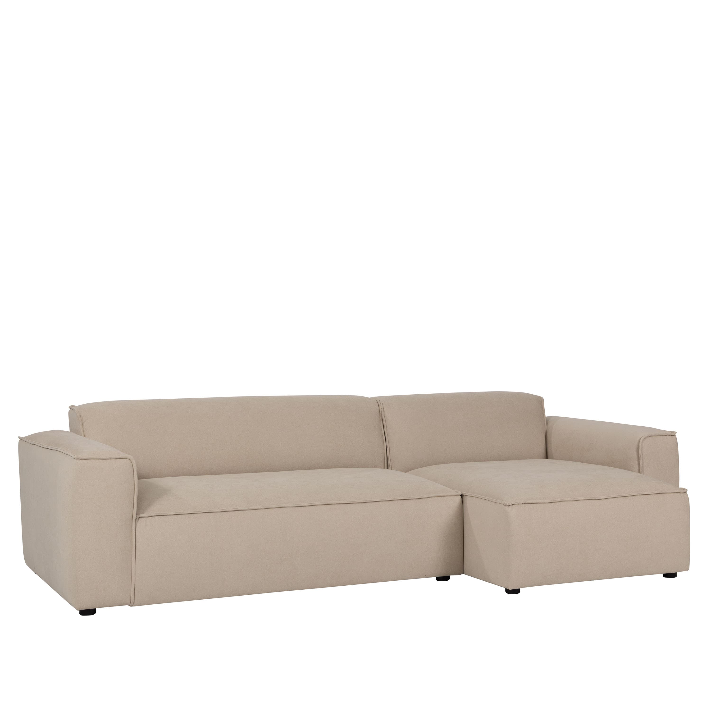 Bobbie 3-Sitzer Sofa mit Recamiere Rechts Beige 279 cm