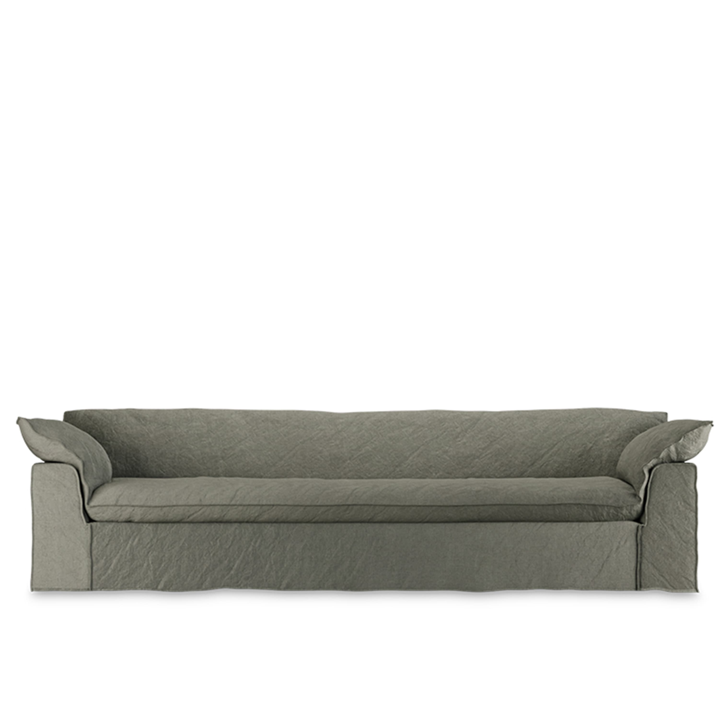 Nomad Sofa Linen/Army Green 305cm