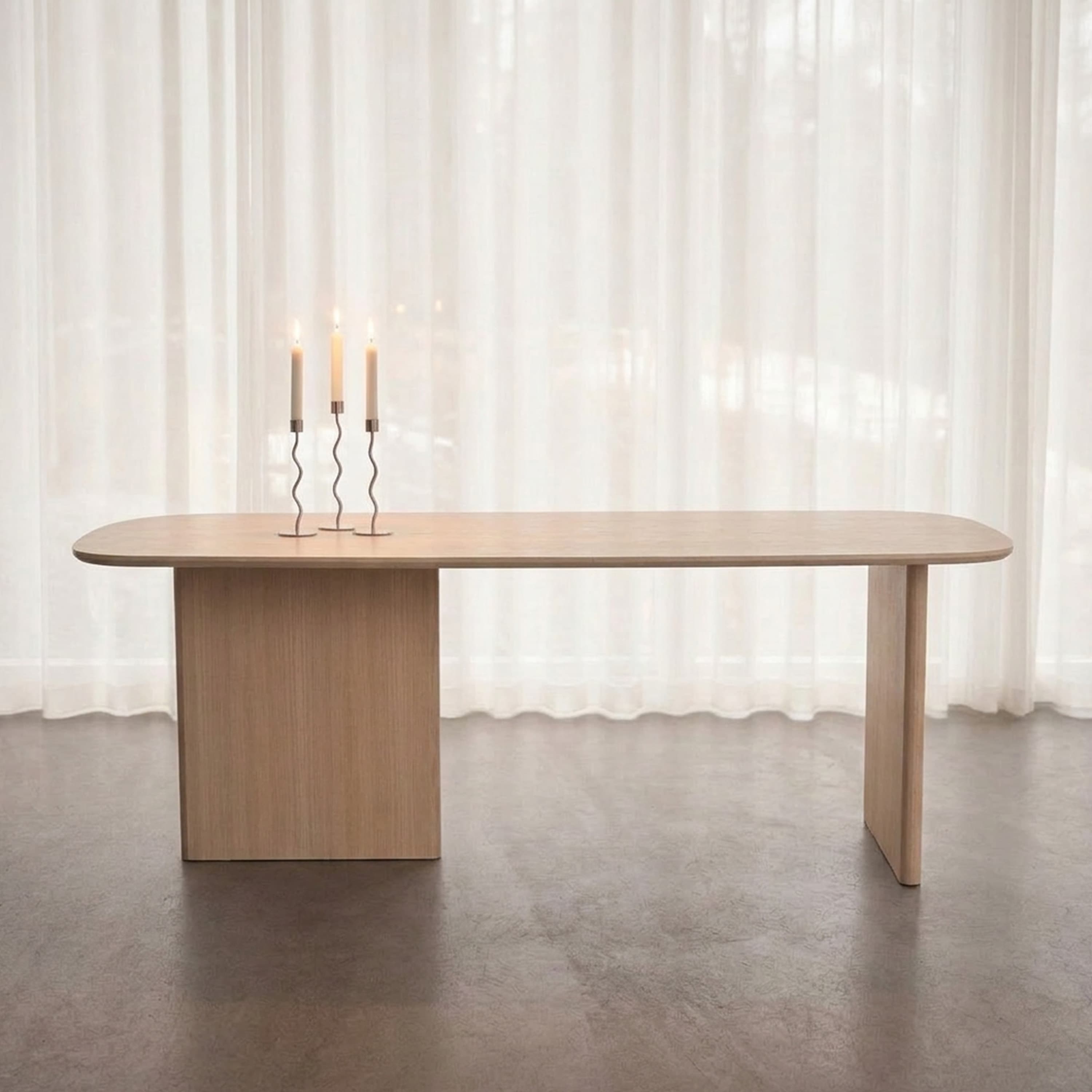 Ivy Dining Table White Oiled Oak 240cm