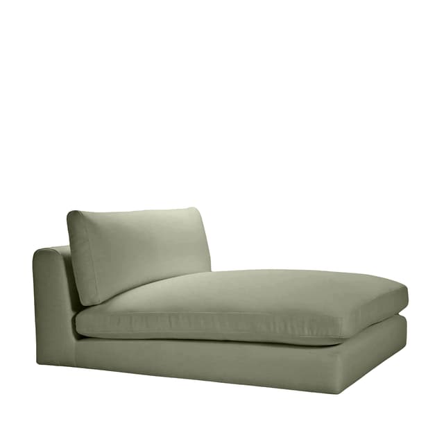 Capri 1,5-Sitzer-Chaiselongue-Modul Grün 120x155