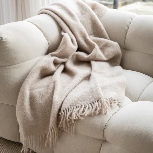 Mohair Throw Portabello