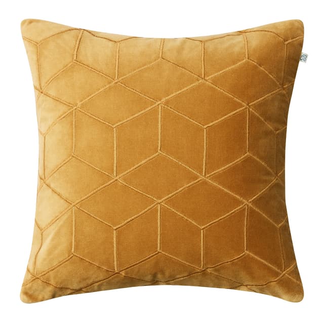Vir Pillow Cover Velvet Masala Yellow 50x50