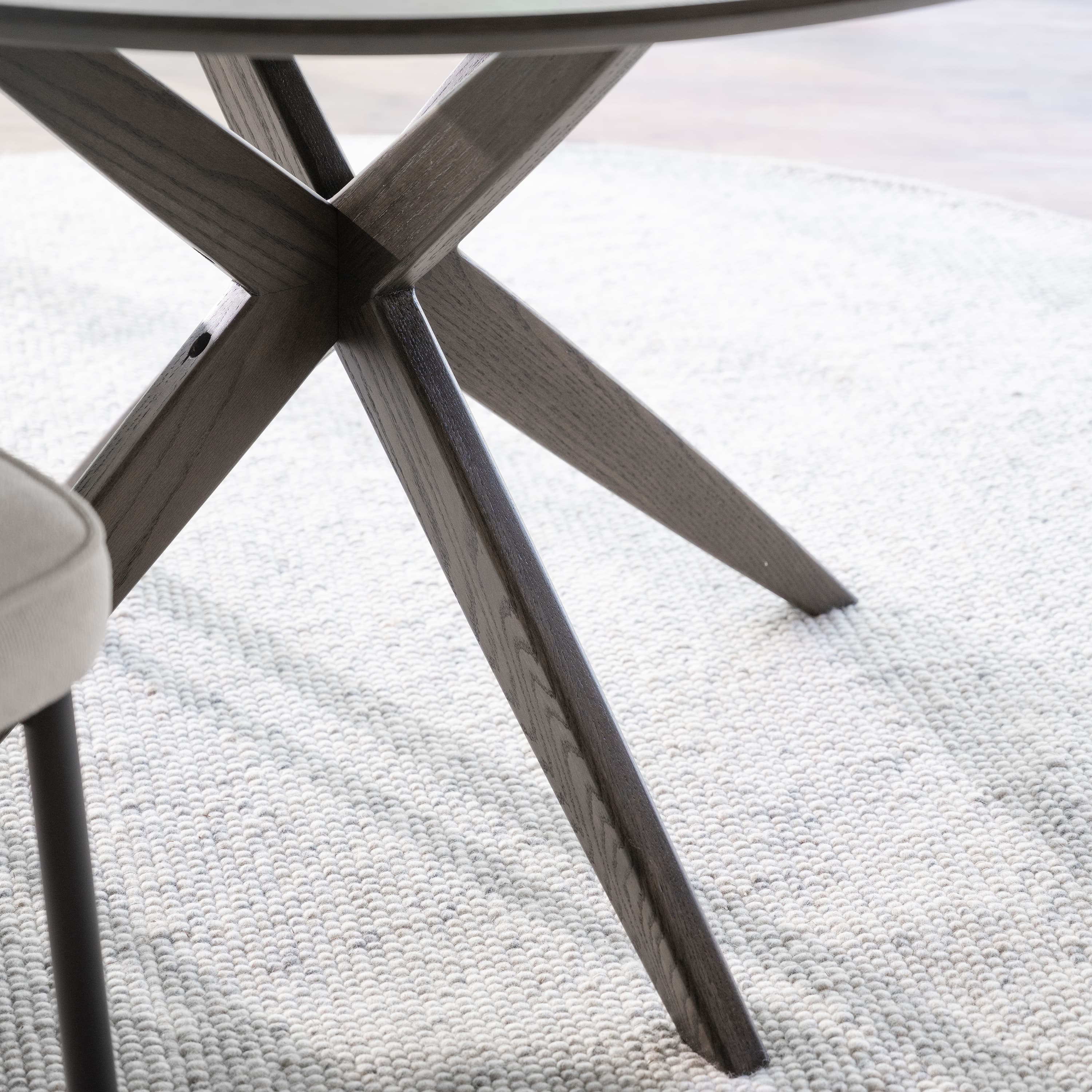 Calverton Dining Table Brown Ø120