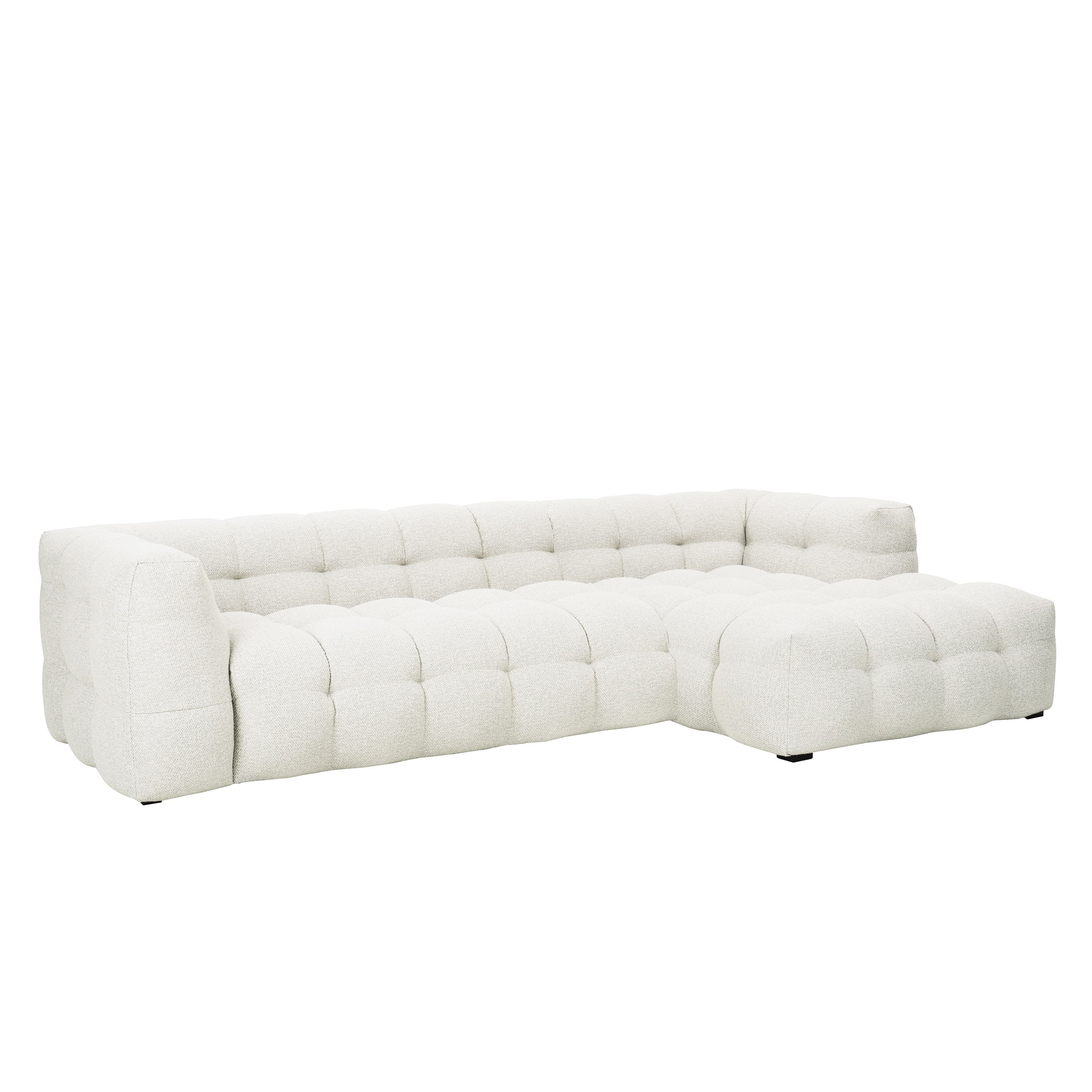 Billie Divansofa Rechts Ivory Bouclé