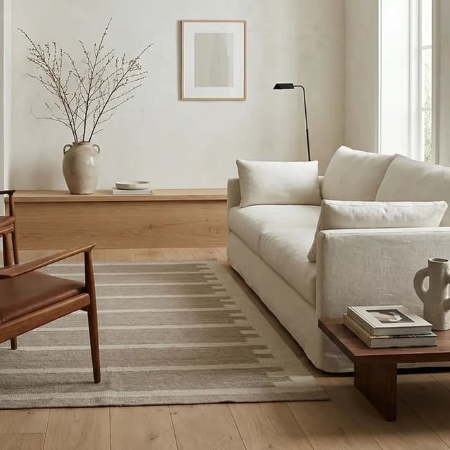 Falsterbo Wollteppich Beige 200x300