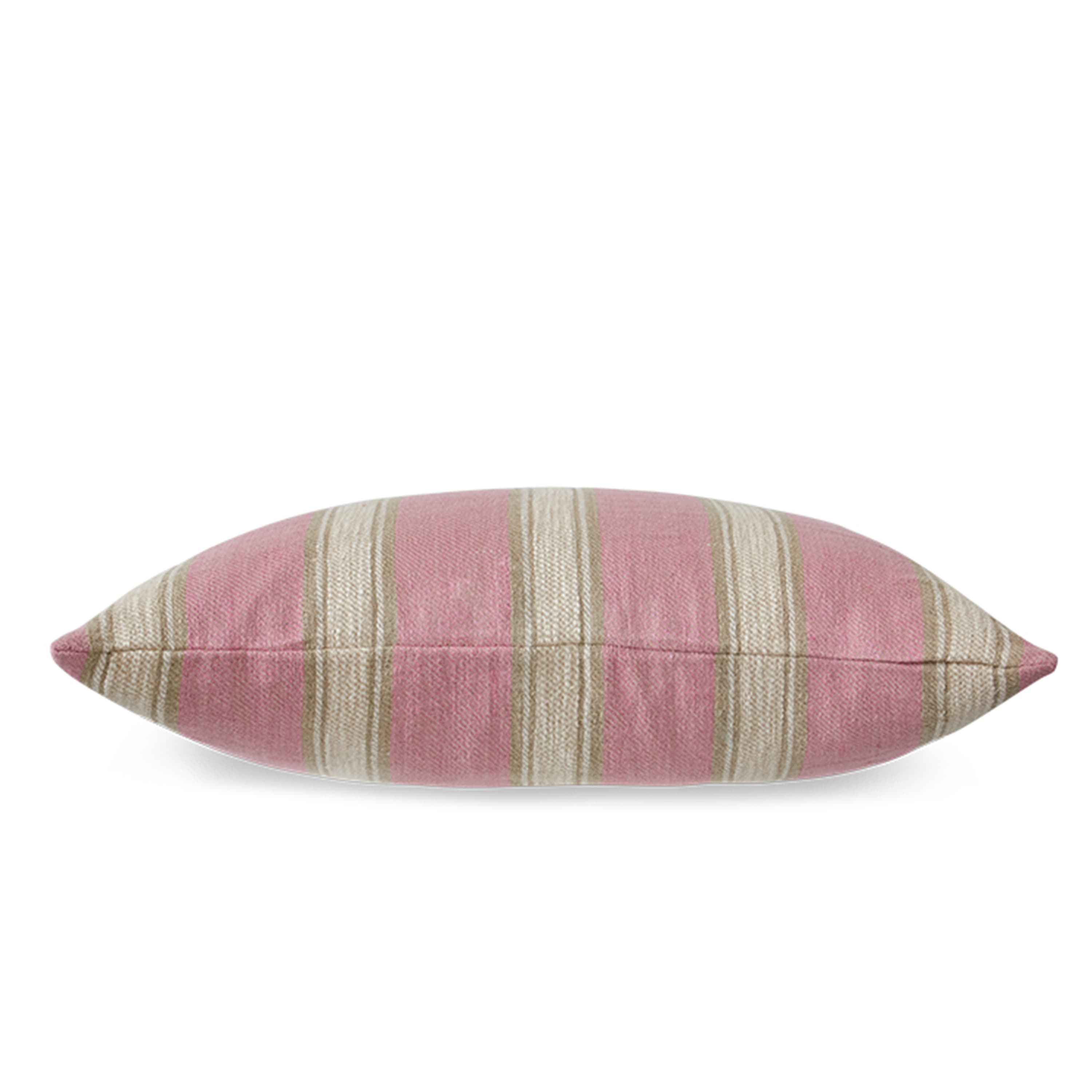Woven Prydnadskudde Striped Blush 60x40
