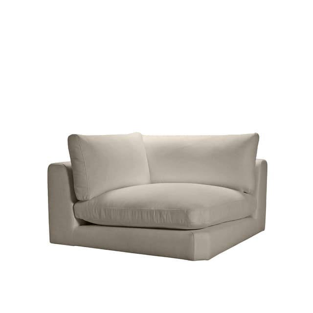 Capri Eckmodul Taupe 120x120