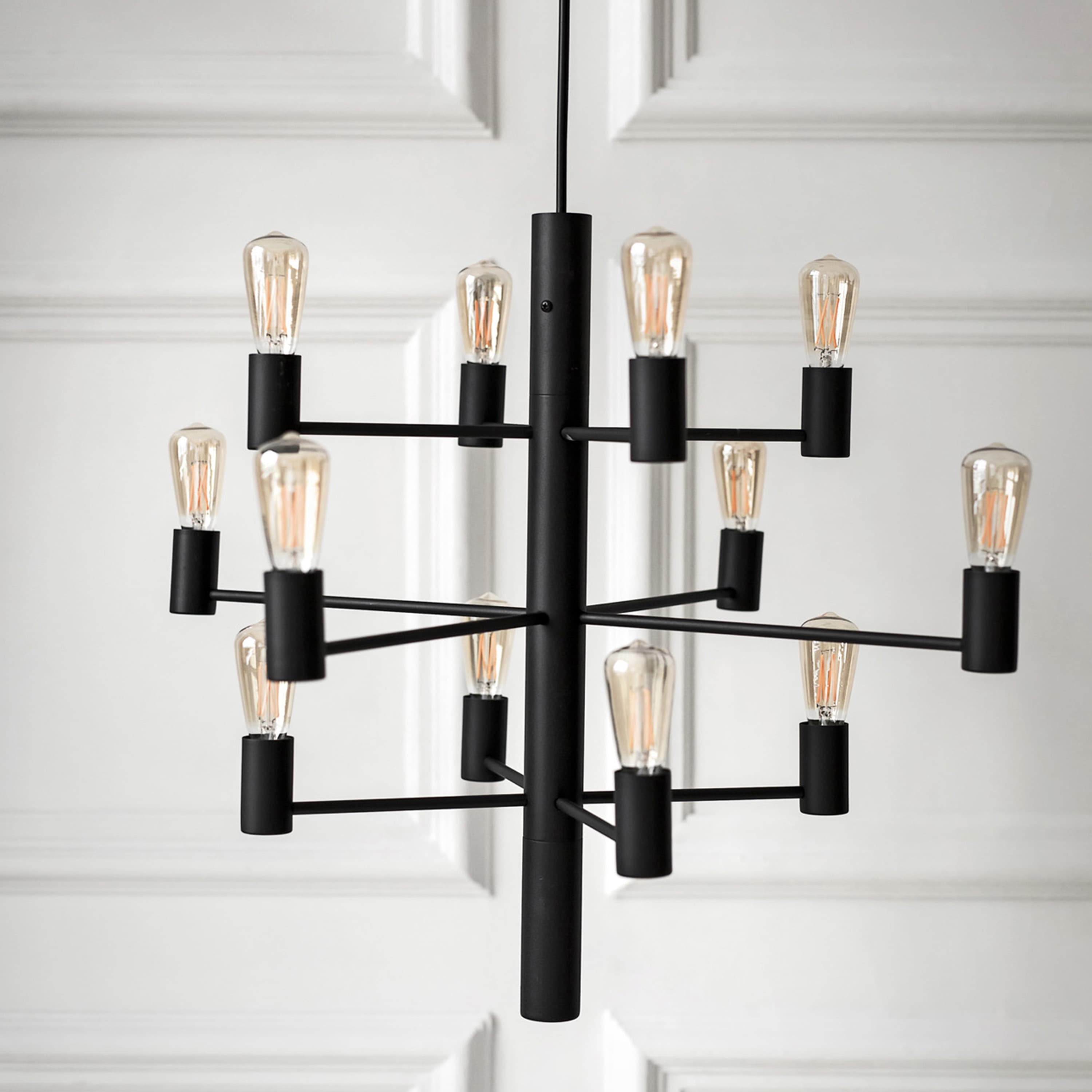 Manola 12 LED-Deckenleuchte Schwarz