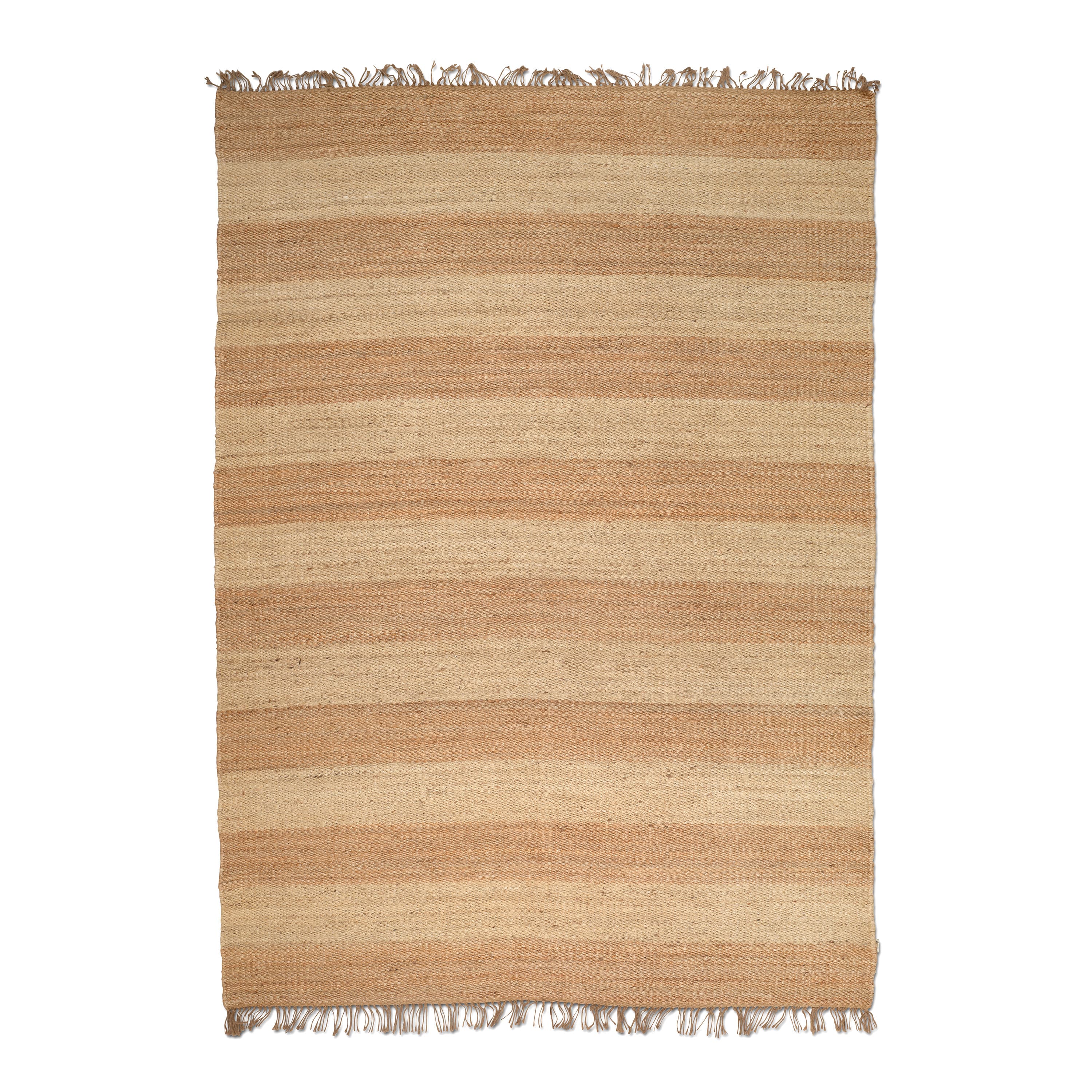Stripes Teppich Jute Natur 250x350