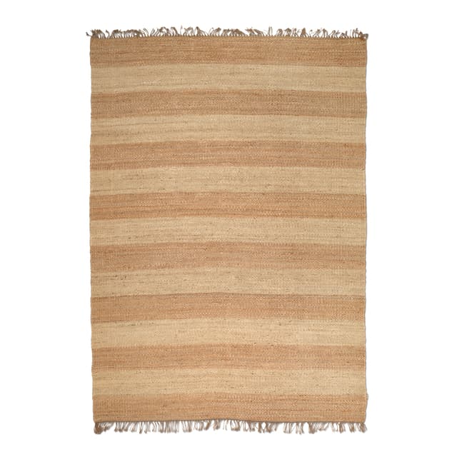Stripes Teppich Jute Natur 250x350