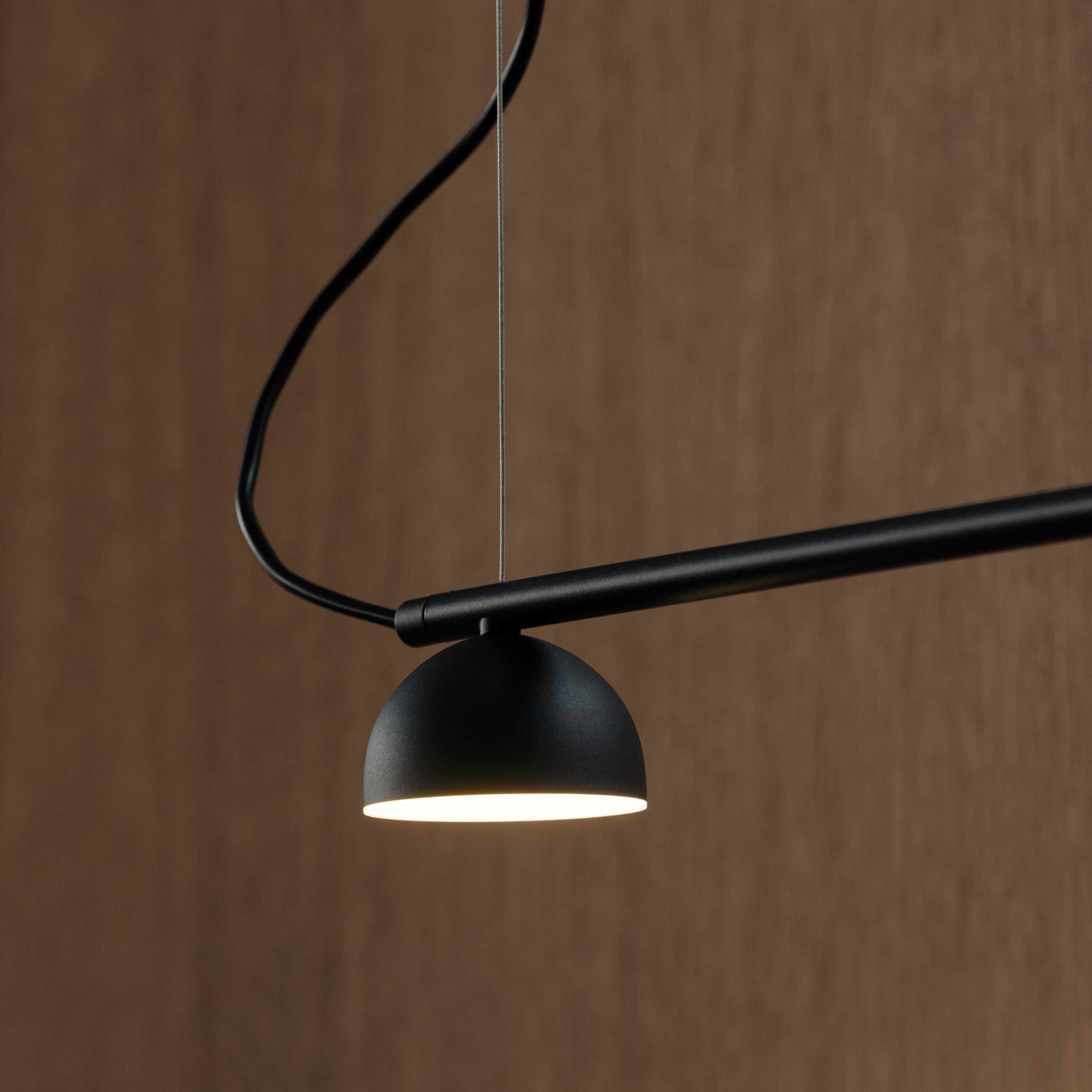 Blush Rail Rail 5 Ceiling Light Black Matte