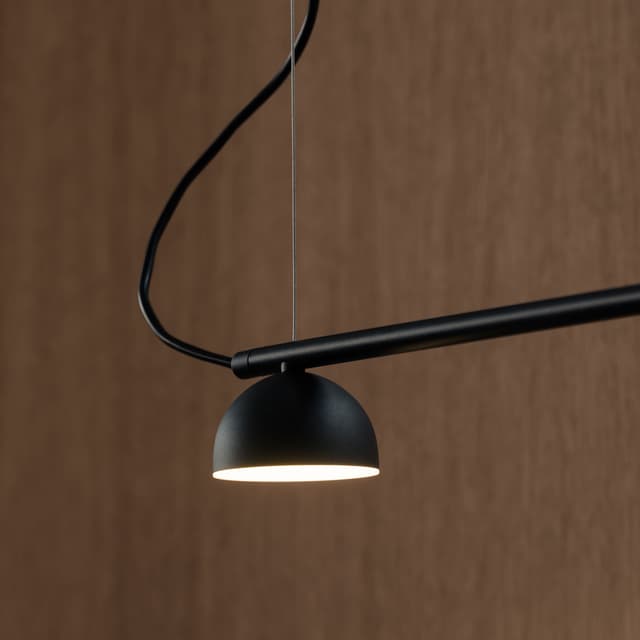 Blush Rail Rail 5 Ceiling Light Black Matte