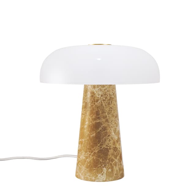 Glossy Mini Table Lamp Beige 24cm