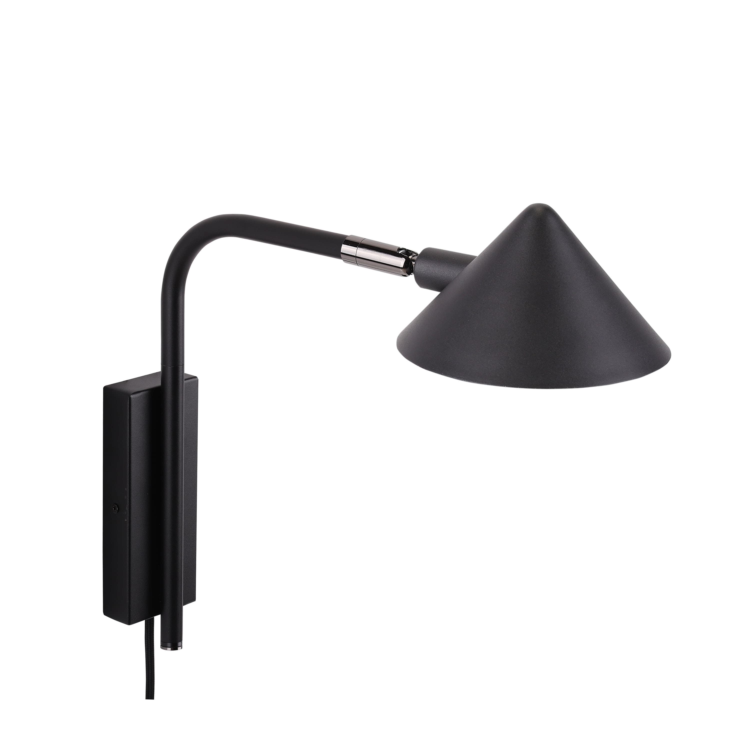 Kuro Wandleuchte Schwarz 32cm