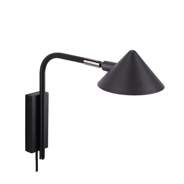 Kuro Wandleuchte Schwarz 32cm
