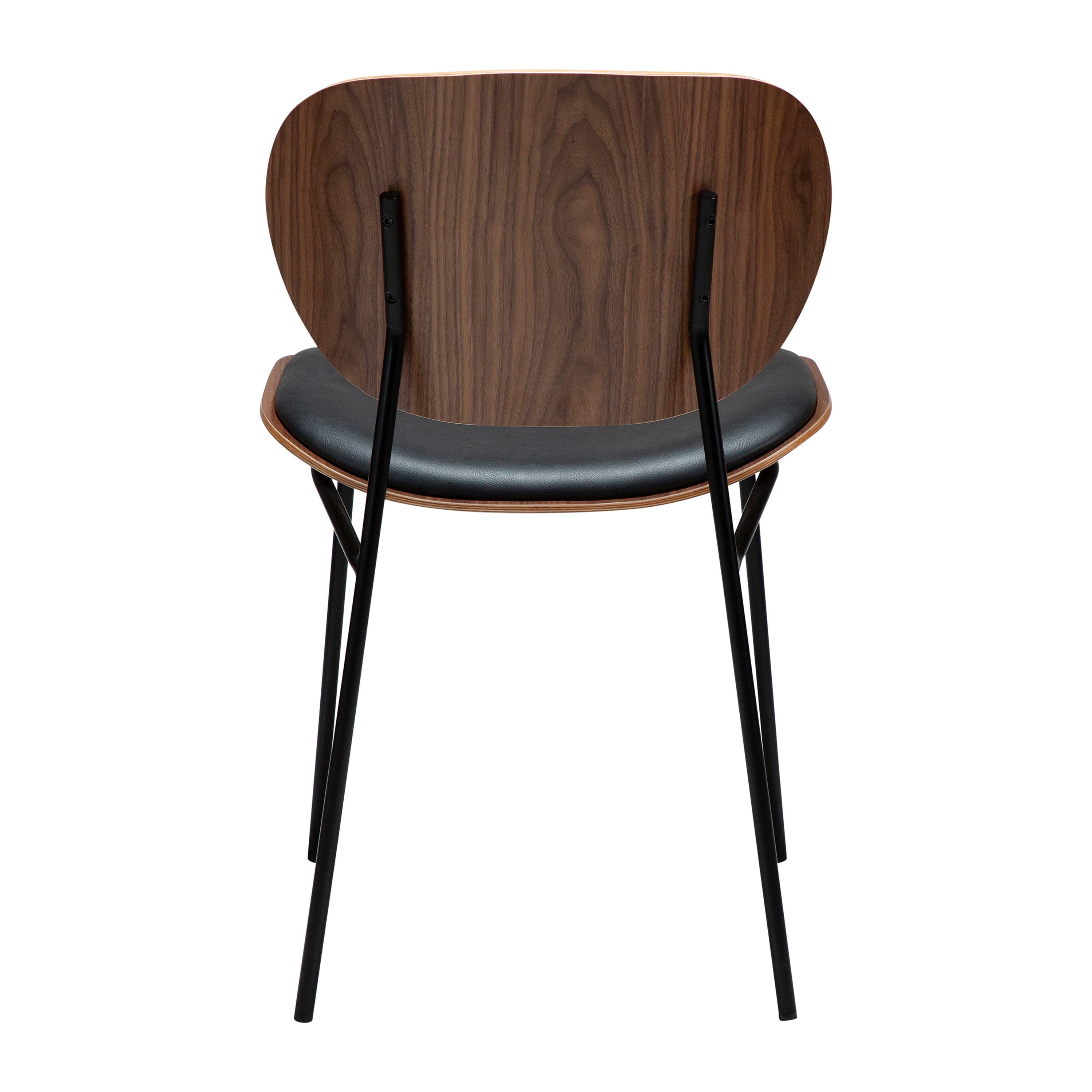 Clementina Matstol Black/Walnut