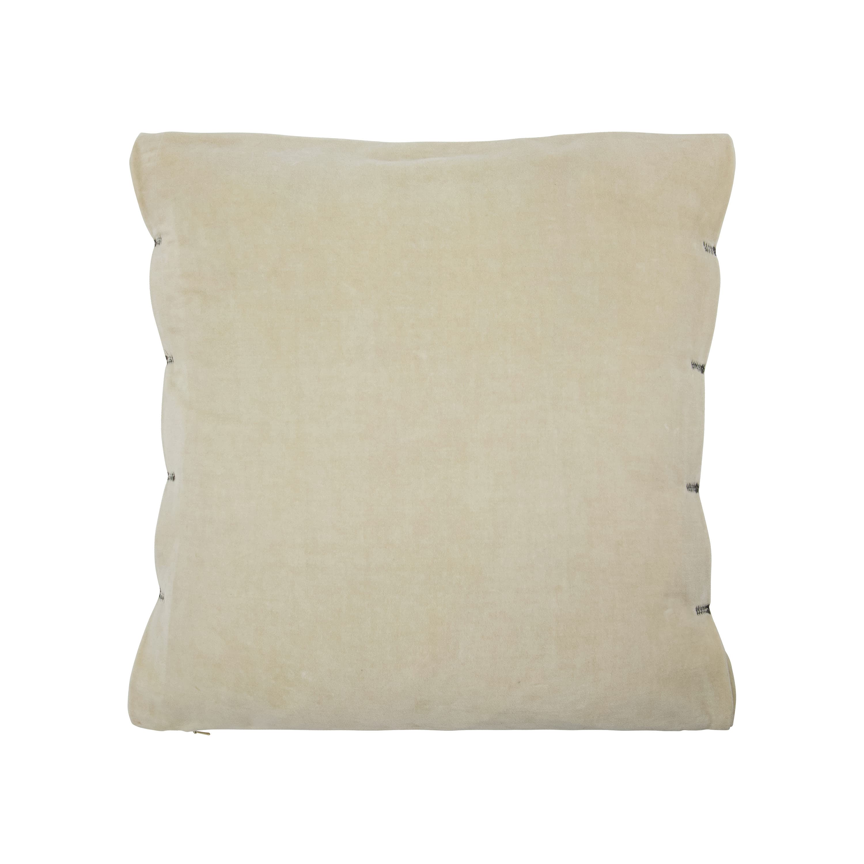 Velour Kissenbezug Sand 50x50