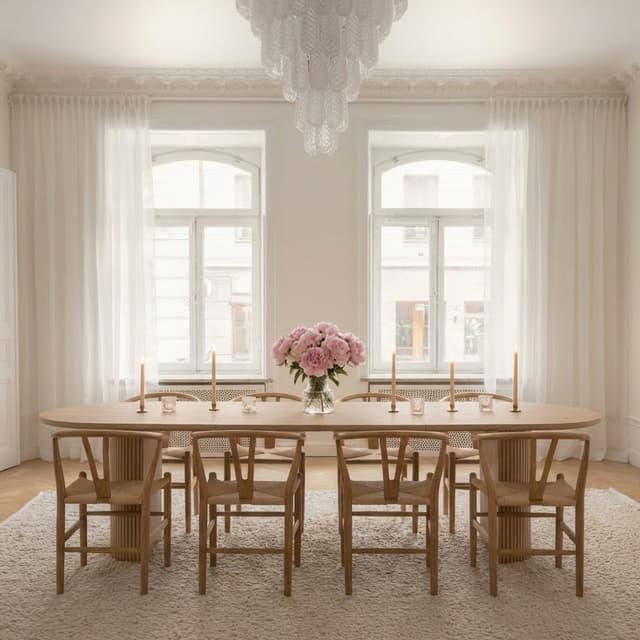 Bauer Dining Table Oiled Oak 250+50+50
